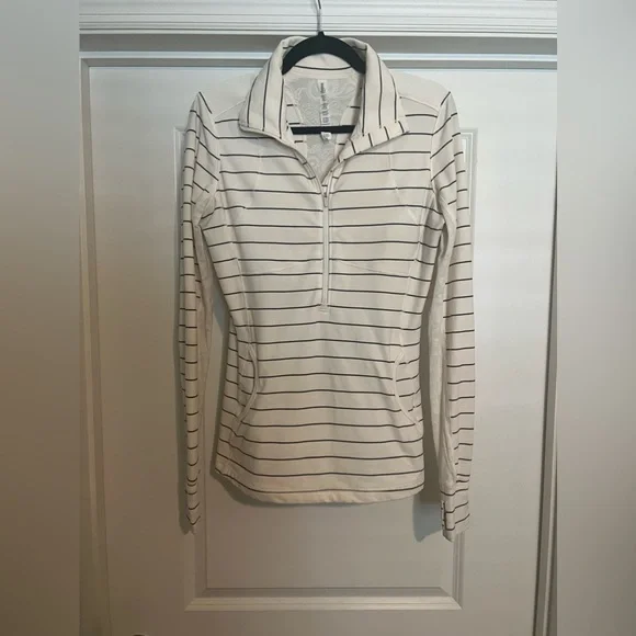 Lululemon Star Runner Pullover Slalom Stripe Angel Wing / Angel Wing. Size 10. - Picture 8 of 14